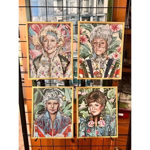 Set of 4 Golden Girls Pictures